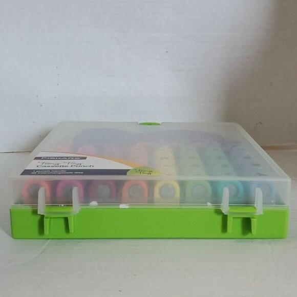 Fiskars Teeny Tiny Cassette PAPER Punch 36 Interchangeable Dies 9 Themes 4 Each - Picture 13 of 14
